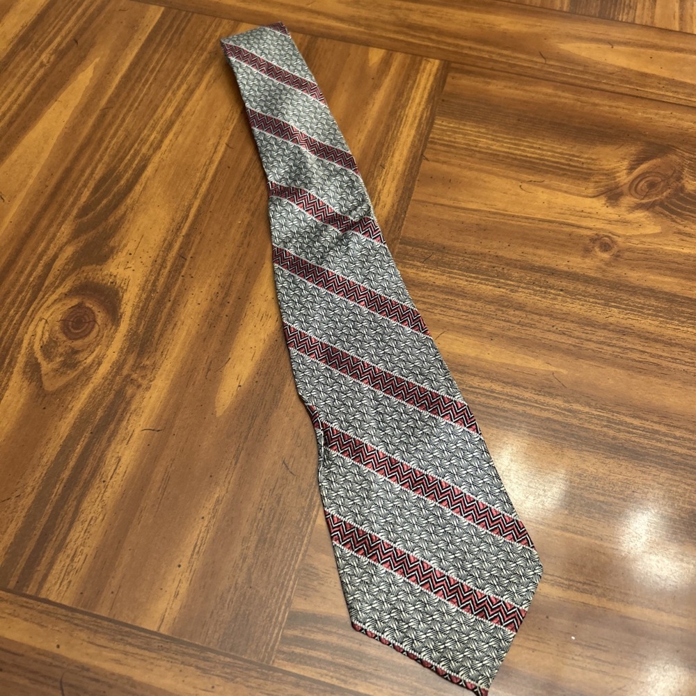 Haband Black Print‎ 3 Inch Slim Vintage Necktie Tie